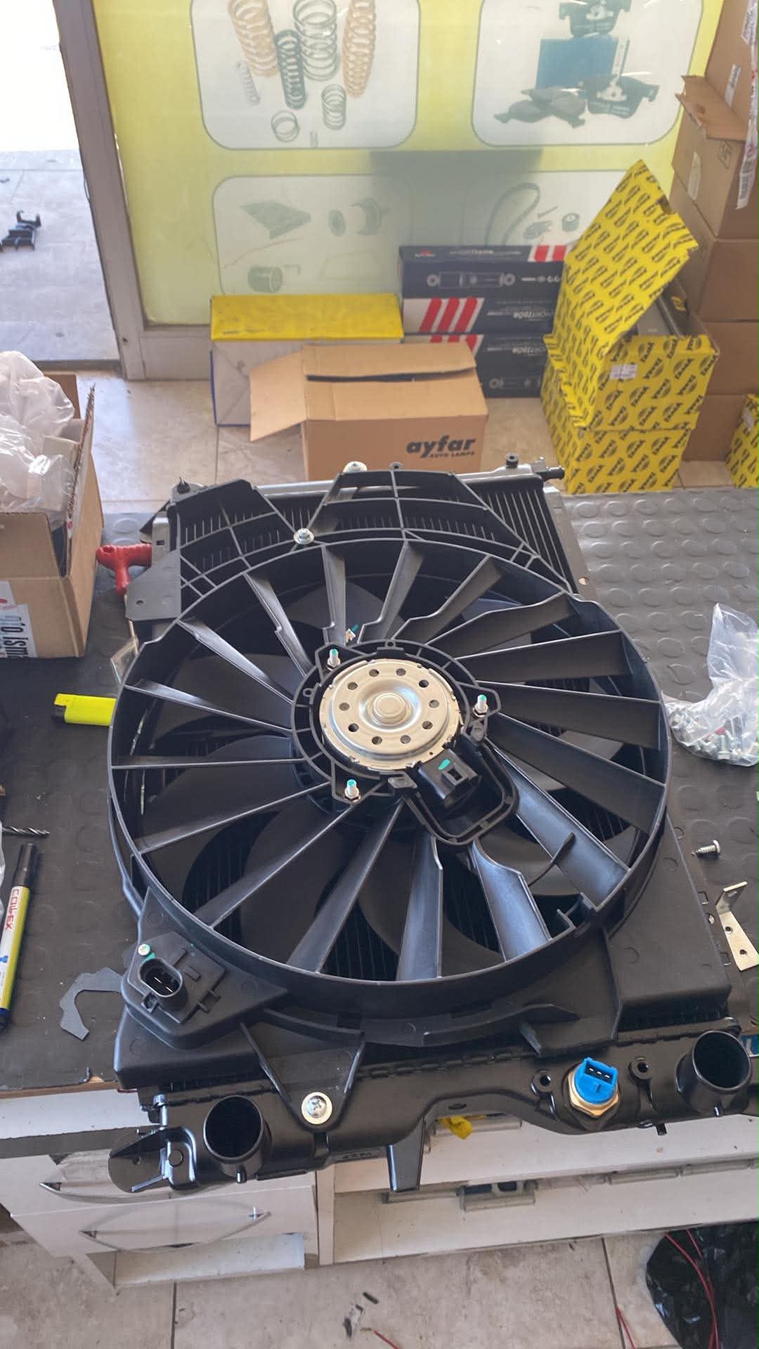 FAN MOTORU TEMPRA TİPO ÇİFT KADEME YÜKSEK DEVİRLİ (55CM)
